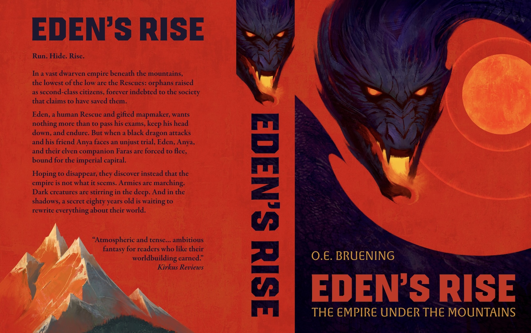 Cover design for Eden's Rise by Spiridon Giannakis
